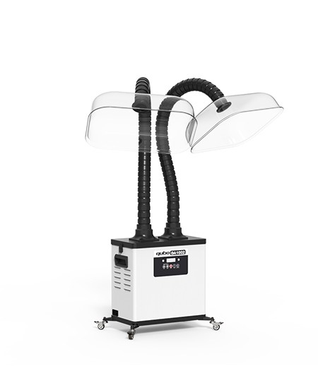  艾烟净化器_QUBO_DA1002竹节款_艾灸烟雾净化器价格_酷柏净化科技