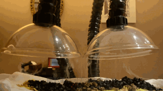 圆形罩款艾灸烟雾净化器吸烟能力