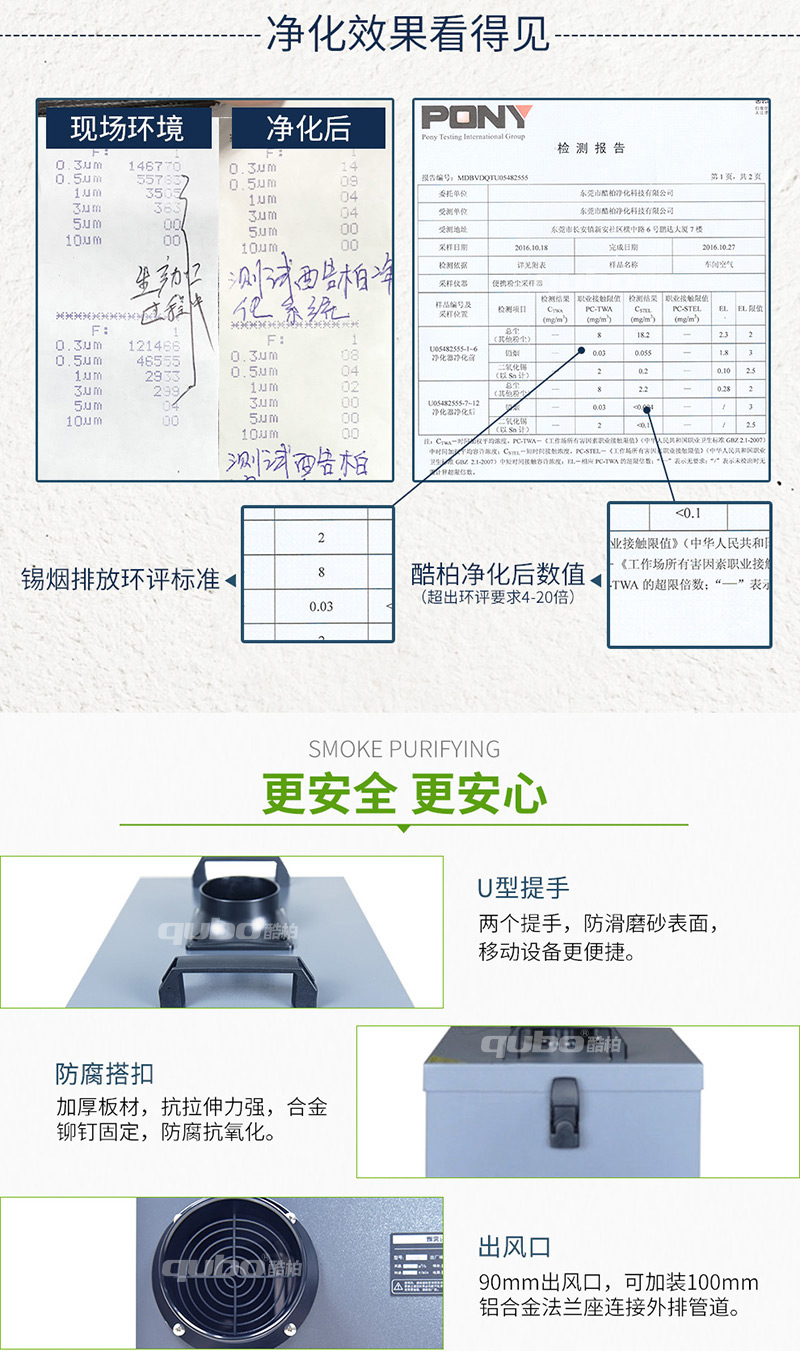 焊锡除烟设备DX2000净化效果